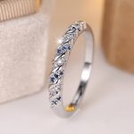 silver round blue crystal ring 02