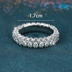 copper pave cz eternity ring
